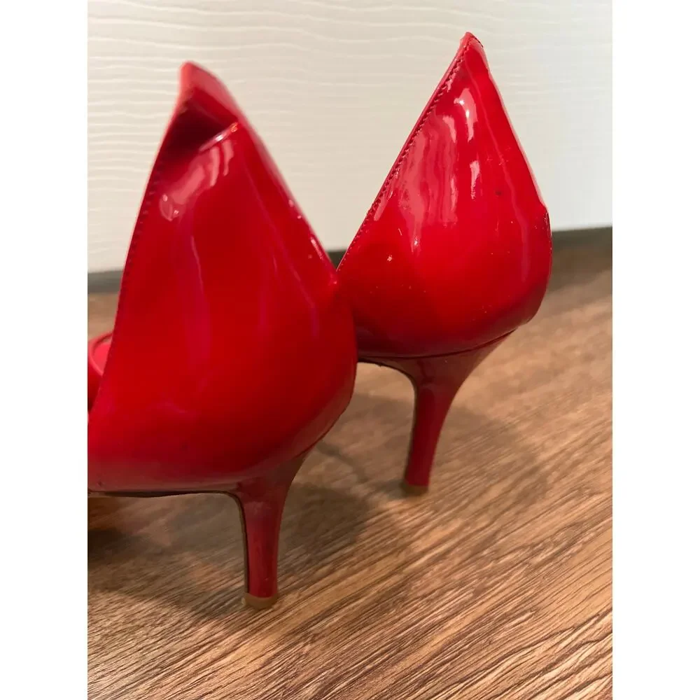 Kate Spade Red Patent Leathers D'Orsay Pumps Women's Size 9 - Picture 10 of 12